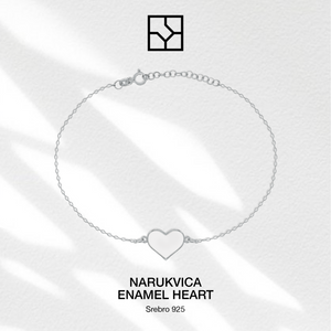 Enamel Heart Bracelet